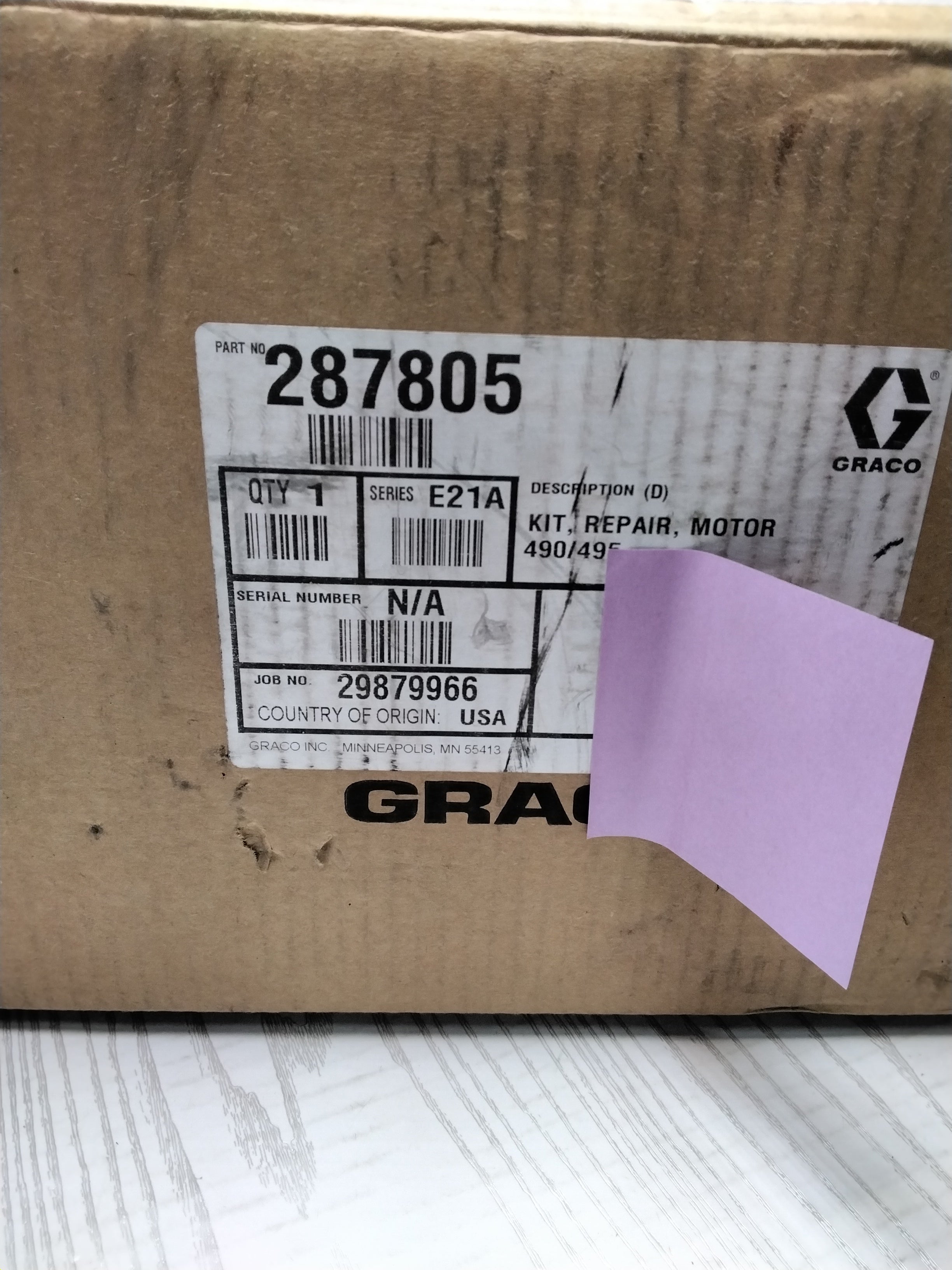 *OPEN BOX* Graco 287805 Replacement Motor for 490/495 Models (7916548325614)